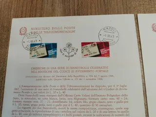 Bollettini illustrativi Poste Italiane 1967