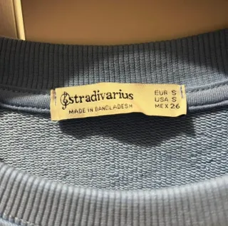Sudadera Stradivarius Azul Sin Estrenar