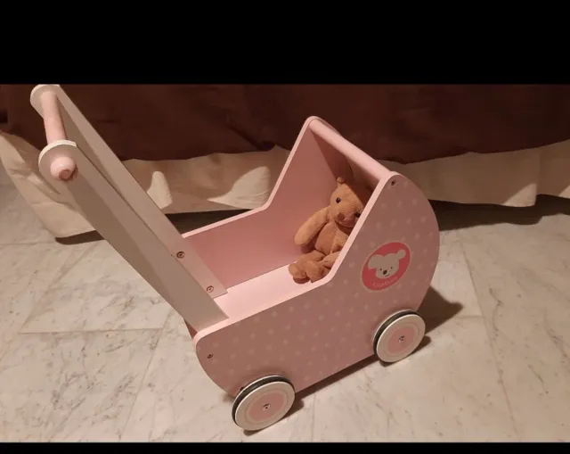 Cochecito Muñecas Madera Imaginarium