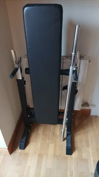 Banco de press banca y mancuernas