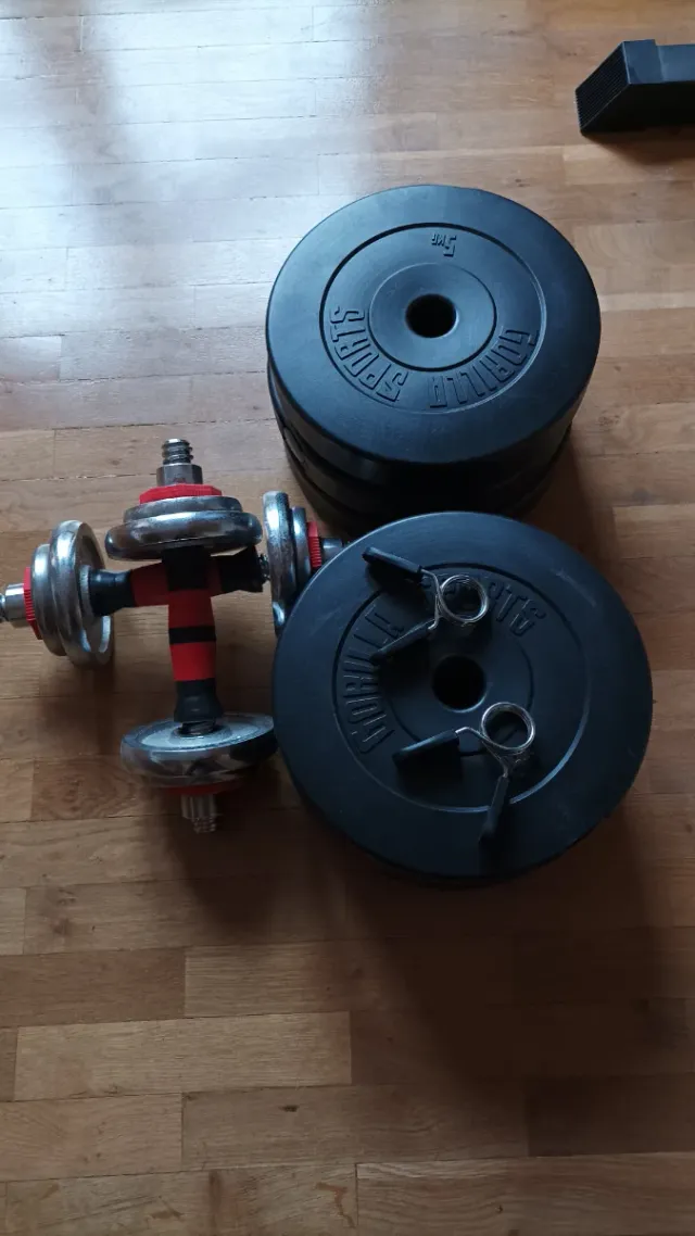 Banco de press banca y mancuernas