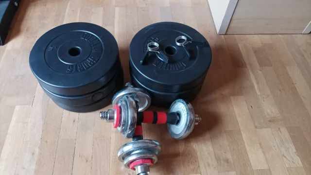 Banco de press banca y mancuernas