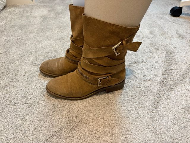 Botas serraje marrón talla 36