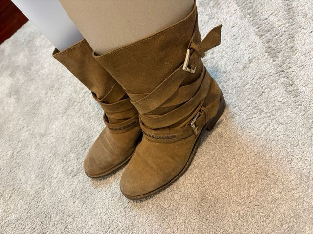 Botas serraje marrón talla 36