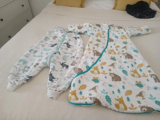 2 sacos dormir 18 meses-4 año, 100% algodón.