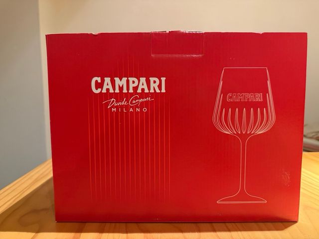 Copas Campari de cristal