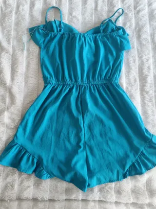 Mono corto azul con lazo