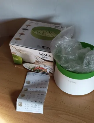 Lékué Arrocera Microondas. Nueva.