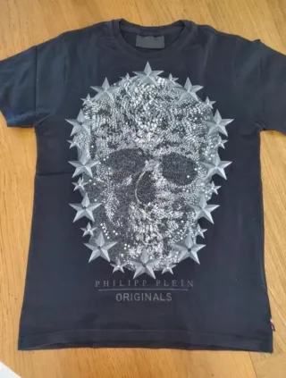 Camiseta Philipp Plein Negra Calavera