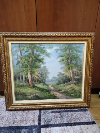 Quadro paesaggio ad olio Kigman