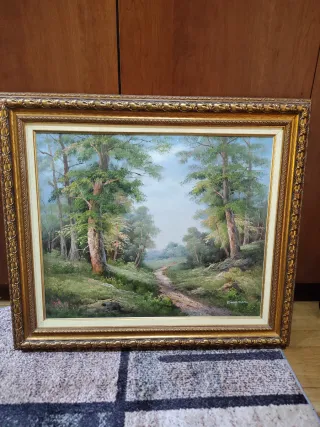 Quadro paesaggio ad olio Kigman