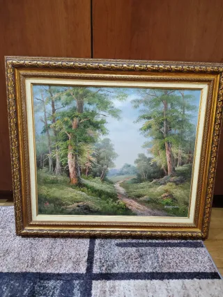 Quadro paesaggio ad olio Kigman