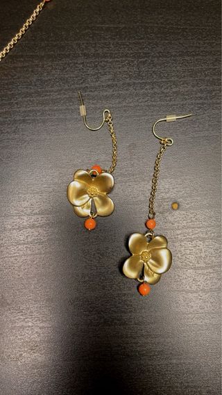 Set Thun Collana e Orecchini Fiore Arancio