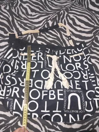 Borsa Benetton manico a corda 35x20x44cm