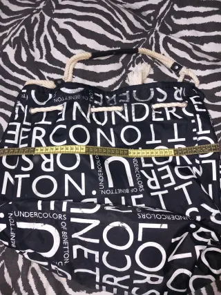 Borsa Benetton manico a corda 35x20x44cm