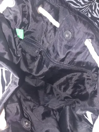 Borsa Benetton manico a corda 35x20x44cm