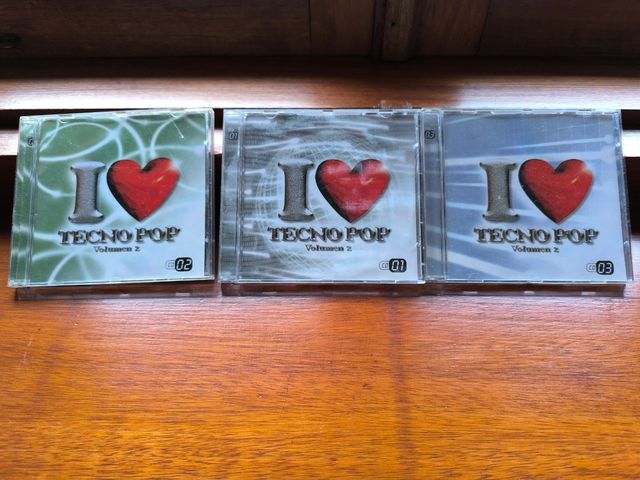 Pack 3 CD I LOVE Tecno Pop Volume 2