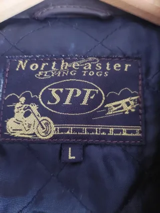 Chaqueta motera de piel