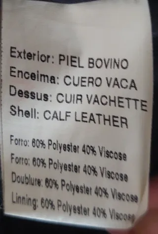 Chaqueta motera de piel