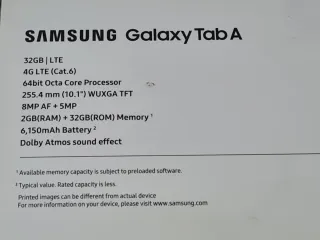 Samsung Galaxy Tab A 10.1 LTE 2019