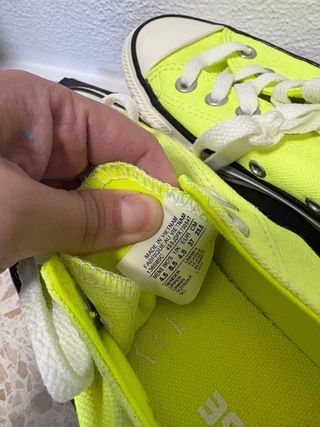 Zapatillas Converse Amarillo Neón