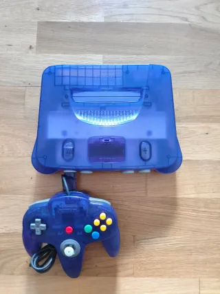 Nintendo 64 Midnight Blue Japón + Mando