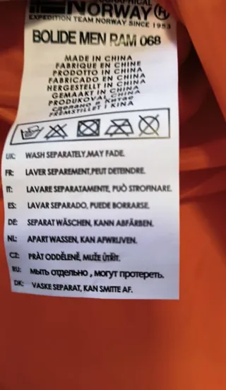 Anorak Geographical Norway Talla XL Naranja