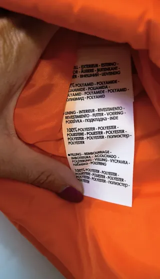 Anorak Geographical Norway Talla XL Naranja