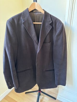 Americana Massimo Dutti Napa Marrón