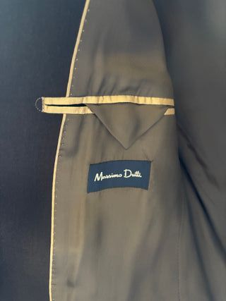 Americana Massimo Dutti Napa Marrón