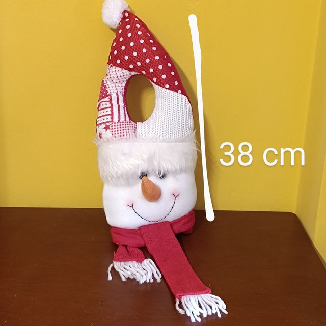Adorno Navideño Muñeco Nieve Tela