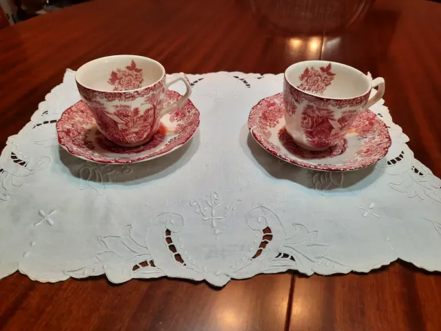 2 Tazas y Platos Johnson Bros.made in england.