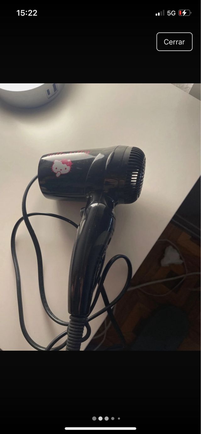 Asciugatrice Hello Kitty nera e rosa