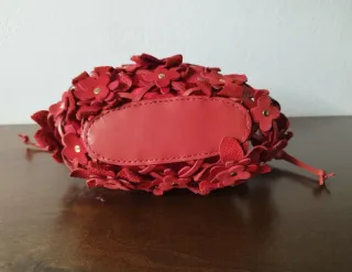 Borsetta Francesco Biasia pelle e raso rossa