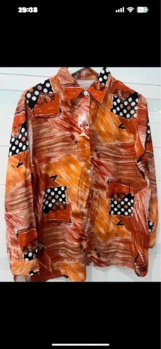 Camicia donna fantasia astratta