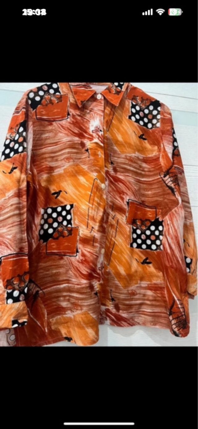 Camicia donna fantasia astratta