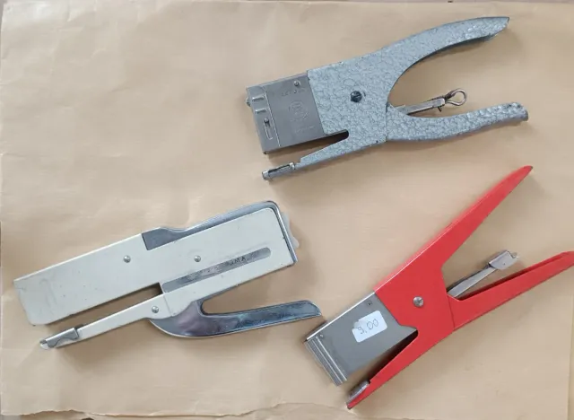 Set 3 Punzonatrici Vintage