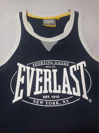 Camiseta Tirantes Everlast NY Azul,pone s pero M
