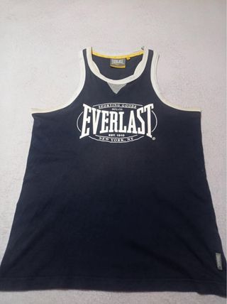 Camiseta Tirantes Everlast NY Azul,pone s pero M