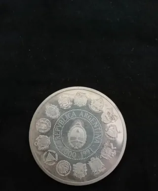 Moneda Plata Encuentro Dos Mundos 1492-1992