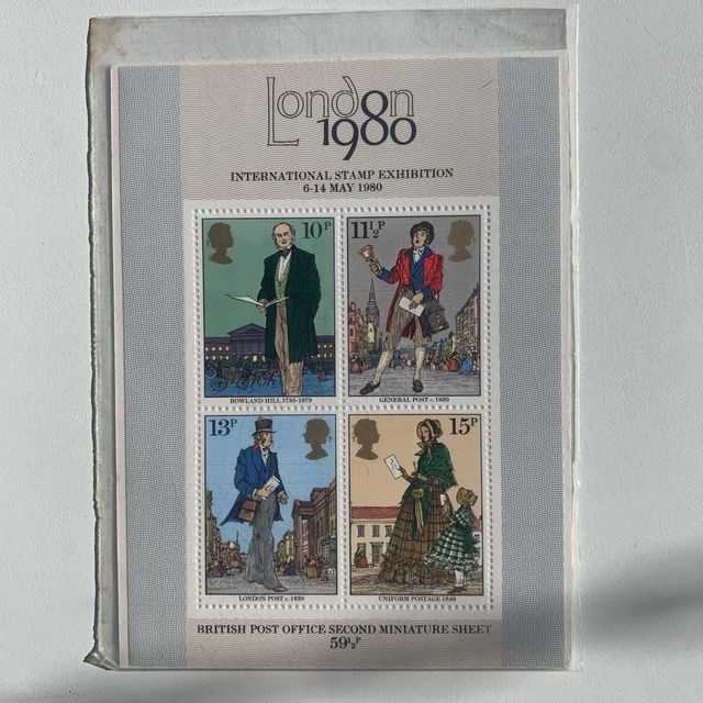 Foglio Francobolli Londra 1980