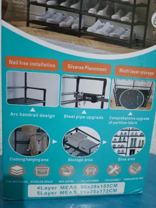 Estante multifuncional zapatos y sombreros