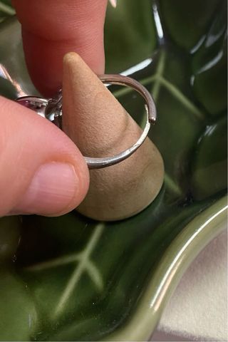 Anillo Zamak y Rodocrosita Rosa, ajustable