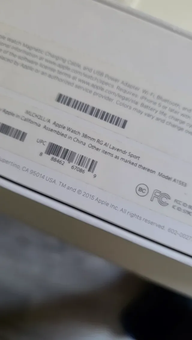 Apple Watch Serie 3 38mm Rose Gold lavanda