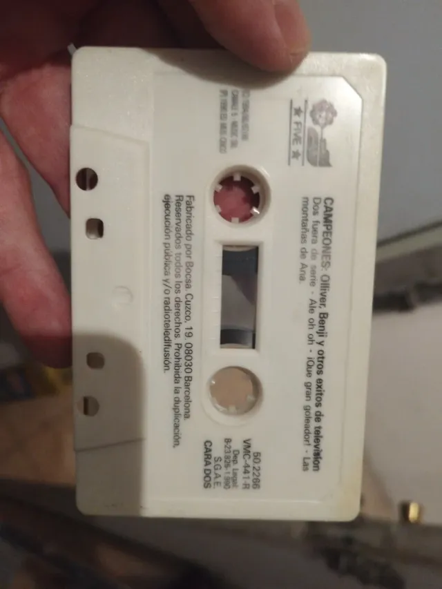 Cinta Cassette Campeones Oliver y Benji