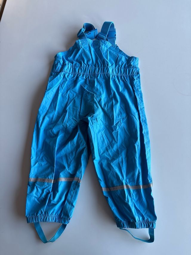 Pantalón impermeable infantil azul