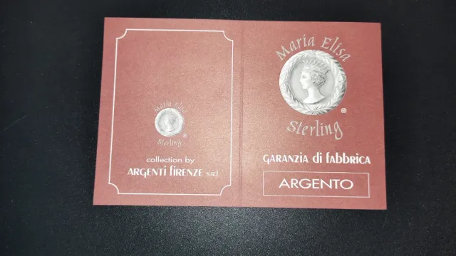 Elegante Cornire Argento Maria Elisa Sterling