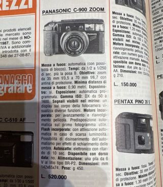 Panasonic C-900ZM Macchina Fotografica Analogica