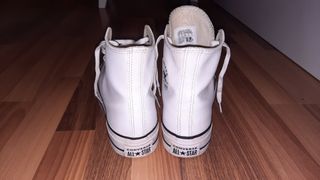 Converse plataforma blancas