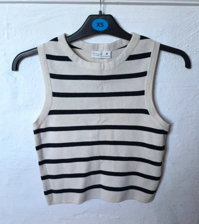 Top sin mangas de rayas Primark